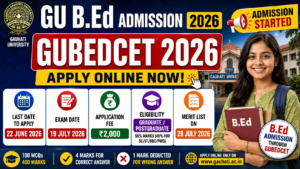 GU B.Ed Admission 2026